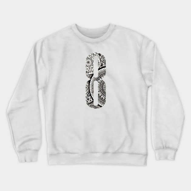 Eight Crewneck Sweatshirt by Lamink